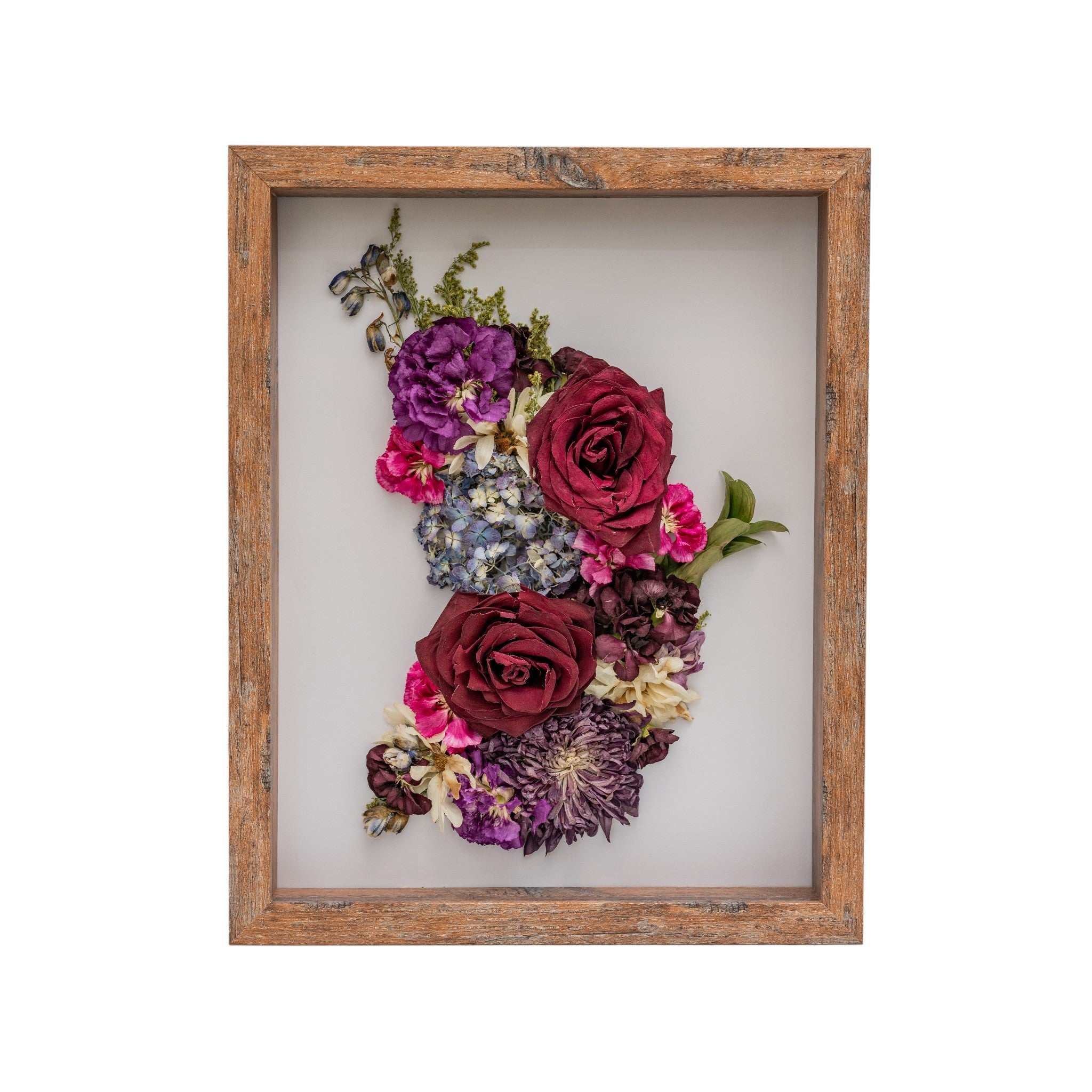 Dimensional Floral Frame 16x20 – Preserved Petals